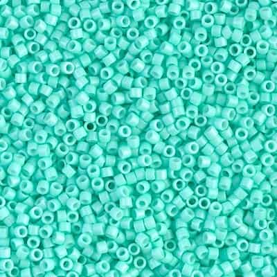Miyuki Delica Seed Beads 5g 11/0 DB2122 Duracoat Opaque Dyed Aquamarine