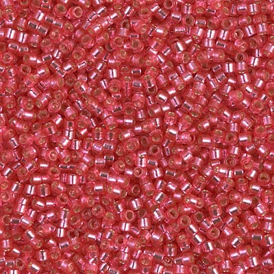 [ DS ] Miyuki Delica Seed Beads 5g 11/0 DB2154 Duracoat Silver Lined Dyed Razzle Dazzle Pink