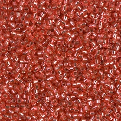 [ DS ] Miyuki Delica Seed Beads 5g 11/0 DB2159 Duracoat Silver Lined Dyed Iced Strawberry