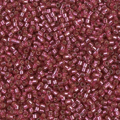 [ DS ] Miyuki Delica Seed Beads 5g 11/0 DB2161 Duracoat Silver Lined Dyed Rosette