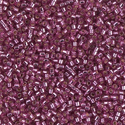 [ DS ] Miyuki Delica Seed Beads 5g 11/0 DB2162 Duracoat Silver Lined Dyed Silver Berrry