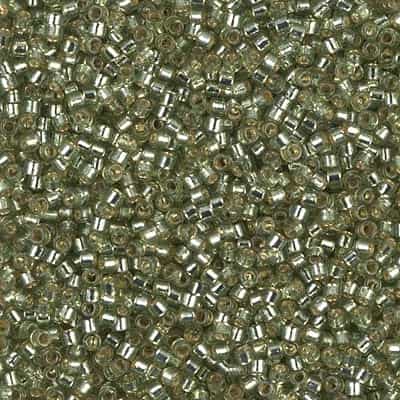 Miyuki Delica Seed Beads 5g 11/0 DB2163 Duracoat Silver Lined Willow