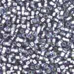 Miyuki Delica Seed Beads 5g 11/0 DB2167 Duracoat Silver Lined Dyed Heeler Blue Grey