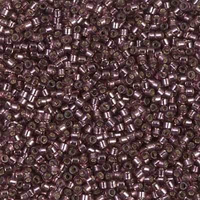 [ DS ] Miyuki Delica Seed Beads 5g 11/0 DB2170 Duracoat Silver Lined Dyed Light Raisin