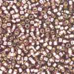 Miyuki Delica Seed Beads 5g 11/0 DB2170 Duracoat Silver Lined Dyed Light Raisin