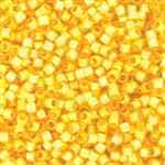 Miyuki Delica Seed Beads 5g 11/0 DB2171 Duracoat Silver Lined Matte Dyed Butterscotch
