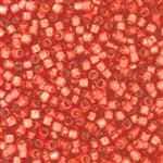 Miyuki Delica Seed Beads 5g 11/0 DB2173 Duracoat Silver Lined Matte Dyed Crimson