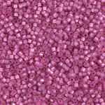 Miyuki Delica Seed Beads 5g 11/0 DB2174 Duracoat Silver Lined Matte Dyed Deep Pink