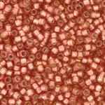 Miyuki Delica Seed Beads 5g 11/0 DB2179 Duracoat Silver Lined Matte Dyed Autumn Spice