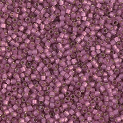 Miyuki Delica Seed Beads 5g 11/0 DB2181 Duracoat Silver Lined Dyed Light Berry Ice