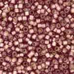 Miyuki Delica Seed Beads 5g 11/0 DB2183 Duracoat Silver Lined Matte Dyed Dusky Raisin