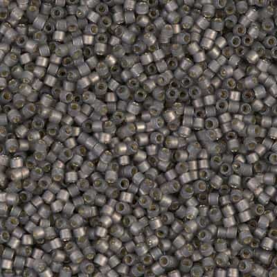 [ DS ] Miyuki Delica Seed Beads 5g 11/0 DB2185 Duracoat Silver Lined Matte Dyed Mink Grey