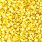 Miyuki Delica Seed Beads 5g 11/0 DB2186 Duracoat Silver Lined Matte Dyed Lemon Tart