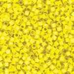 Miyuki Delica Seed Beads 5g 11/0 DB2187 Duracoat Silver Lined Matte Dyed Citron