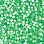 Miyuki Delica Seed Beads 5g 11/0 DB2188 Duracoat Silver Lined Matte Dyed Spearmint