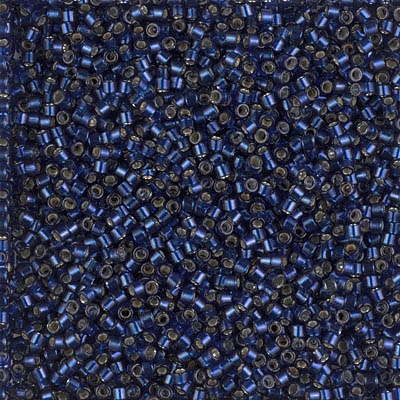 [ DS ] Miyuki Delica Seed Beads 5g 11/0 DB2191 Duracoat Silver Lined Dyed Light Navy Blue
