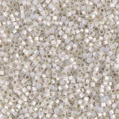 [ DS ] Miyuki Delica Seed Beads 5g 11/0 DB0221 ICL White Opal/Gilt