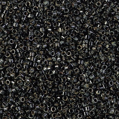 Miyuki Delica Seed Beads 5g 11/0 DB2261 Picasso Smoky Obsidian