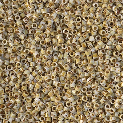 Miyuki Delica Seed Beads 5g 11/0 DB2262 Picasso Creamy Jasper