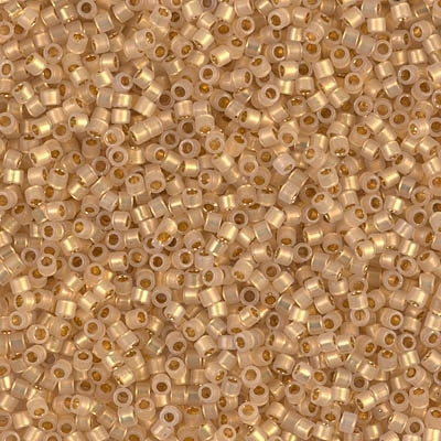 Miyuki Delica Seed Beads 1g 11/0 DB0230 ICL Opal/24 KT Gold Plated