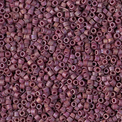 [ DS ] Miyuki Delica Seed Beads 5g 11/0 DB2308 Opaque Matte Glazed Rainbow Dark Red
