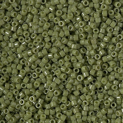 Miyuki Delica Seed Beads 5g 11/0 DB2357 Duracoat Opaque Army Green