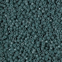 Miyuki Delica Seed Beads 5g 11/0 DB2358 Duracoat Opaque Spruce Green