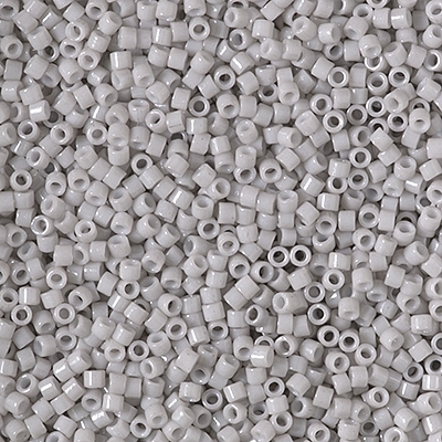 Miyuki Delica Seed Beads 5g 11/0 DB2366 Duracoat Opaque Soft Grey