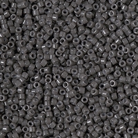 Miyuki Delica Seed Beads 5g 11/0 DB2368 Duracoat Opaque Charcoal Grey