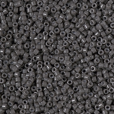 Miyuki Delica Seed Beads 5g 11/0 DB2368 Duracoat Opaque Charcoal Grey