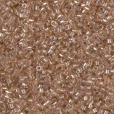 Miyuki Delica Seed Beads 5g 11/0 DB2373 Inside Color Lined Dyed Creamrose