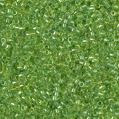 [ DS ] Miyuki Delica Seed Beads 5g 11/0 DB2376 Inside Color Lined Dyed Limeade