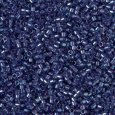 Miyuki Delica Seed Beads 5g 11/0 DB2386 Inside Color Lined Dyed Lapis Stone