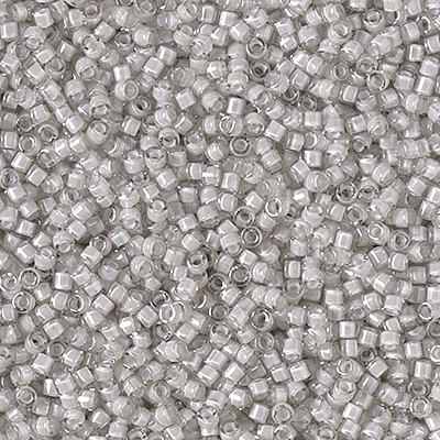 [ DS ] Miyuki Delica Seed Beads 5g 11/0 DB2391 Inside Color Lined Dyed Silver Cloud