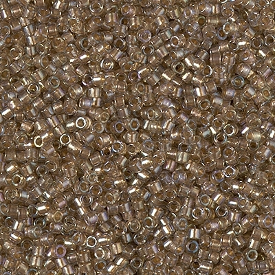 Miyuki Delica Seed Beads 5g 11/0 DB2396 Inside Color Lined Dyed Oatmeal