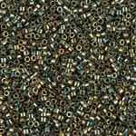 Miyuki Delica Seed Beads 5g 11/0 DB0024 MR Lt Green/Aqua/Bronz