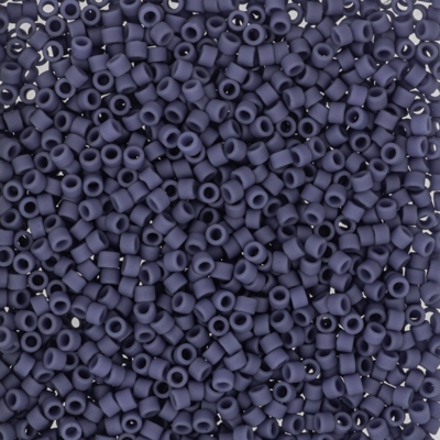 Miyuki Delica Seed Beads 5g 11/0 DB2408 MA OP Steel Blue