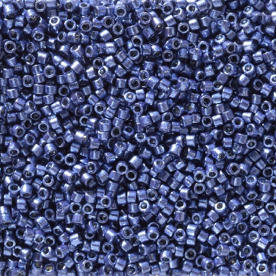 Miyuki Delica Seed Beads 5g 11/0 DB2517 Duracoat Galvanized  Mermaid Blue