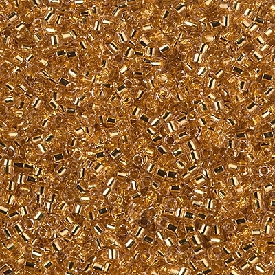 Miyuki Delica Seed Beads 1g 11/0 DB2521 24 KT Gold Plated Lined Royal