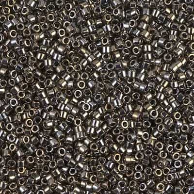 Miyuki Delica Seed Beads 5g 11/0 DB0254 GA Tarnished Silver