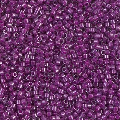 Miyuki Delica Seed Beads 5g 11/0 DB0281 ICL Crystal/Medium Plum