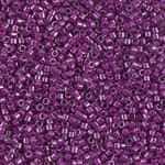 Miyuki Delica Seed Beads 5g 11/0 DB0281 ICL Crystal/Medium Plum