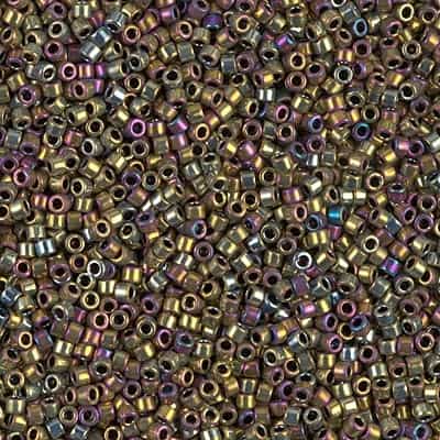 Miyuki Delica Seed Beads 5g 11/0 DB0029 MR Gold/Violet