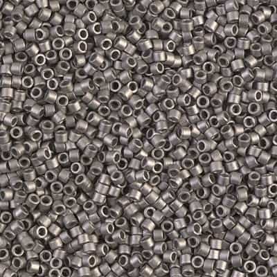 Miyuki Delica Seed Beads 5g 11/0 DB0321 M MA Dark Nickel Silver