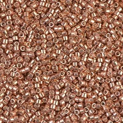 Miyuki Delica Seed Beads 5g 11/0 DB0434 GA Golden Copper