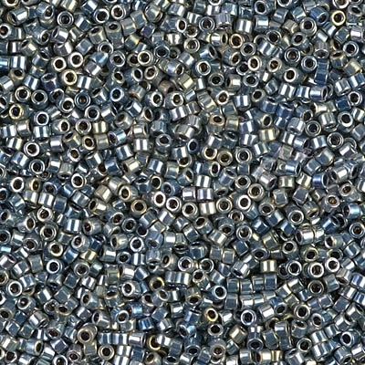 Miyuki Delica Seed Beads 1g 11/0 DB0545 MR Grey-Blue/Gold