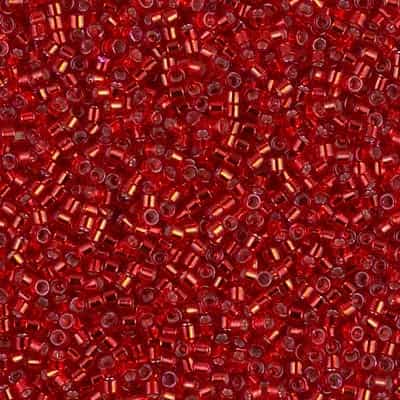 Miyuki Delica Seed Beads 5g 11/0 DB0602 TSL Christmas Red