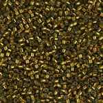 Miyuki Delica Seed Beads 5g 11/0 DB0604 TSL Golden Olive