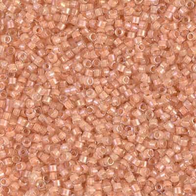 [ DS ] Miyuki Delica Seed Beads 5g 11/0 DB0067 ICL Crystal/Light Peach