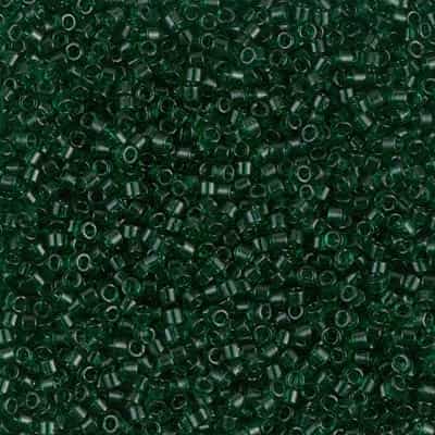 Miyuki Delica Seed Beads 5g 11/0 DB0713 T Emerald Green